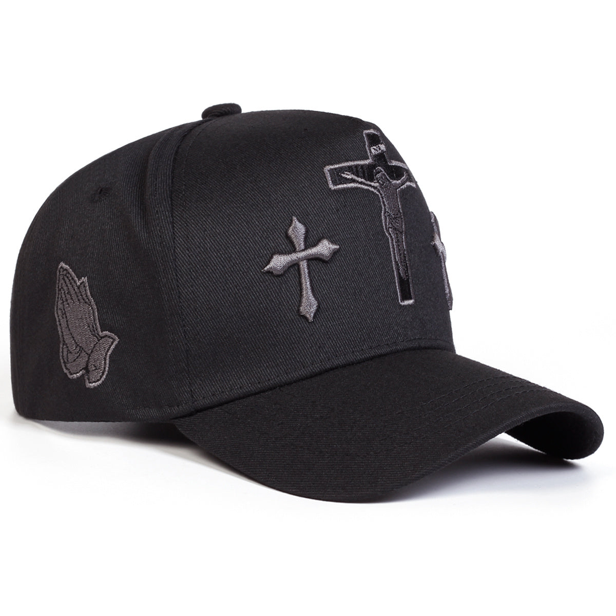 A Men'S Cross Five-Panel Baseball Cap, Adjustable And Stylish, Perfect for Outdoor Activities During Spring And Autumn, Including Travel, Beach Outings, And Parties
