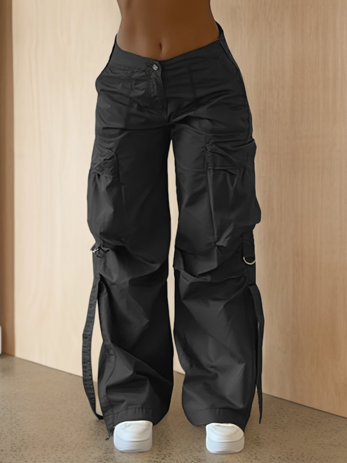 Pantalon Cargo Streetwear Femme – Jogging Décontracté Multi-Poches