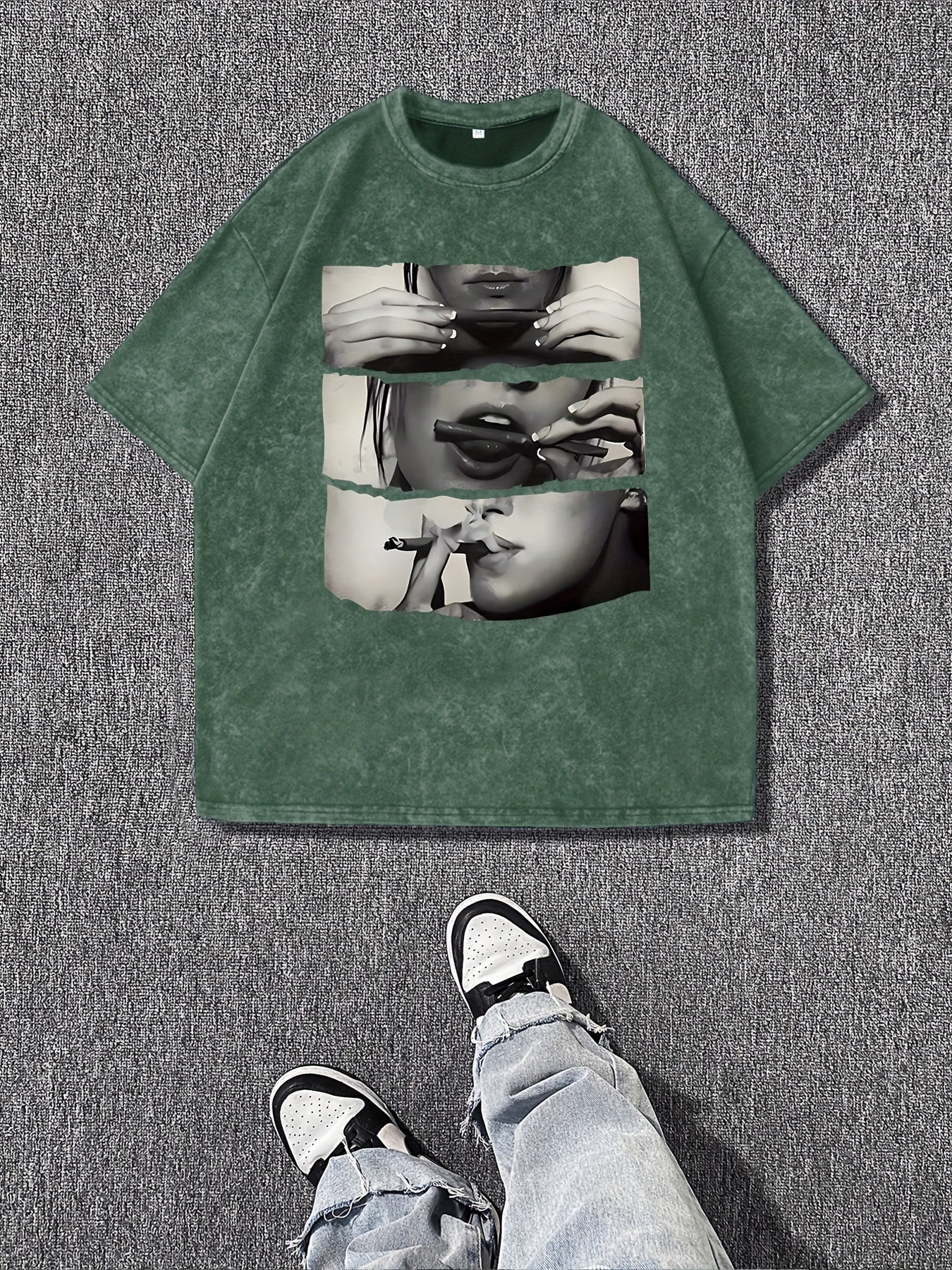 T-shirt Femme – Col Rond, Imprimé Dessin, Coupe Décontractée