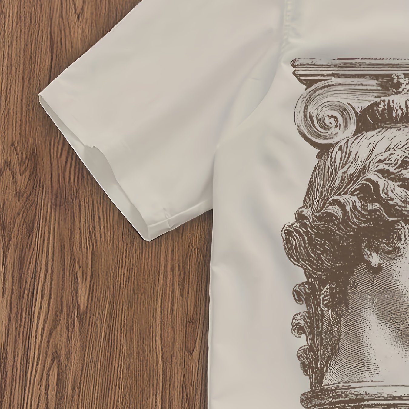 Chemise Homme à Manches Courtes – Design Inspiré de la Statue de David, Tendance et Élégante