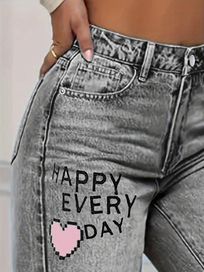 Pantalon femme déchiré imprimé