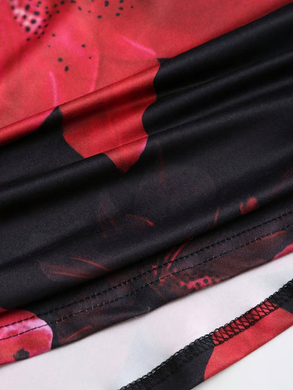 Robe sirène femme à imprimé floral