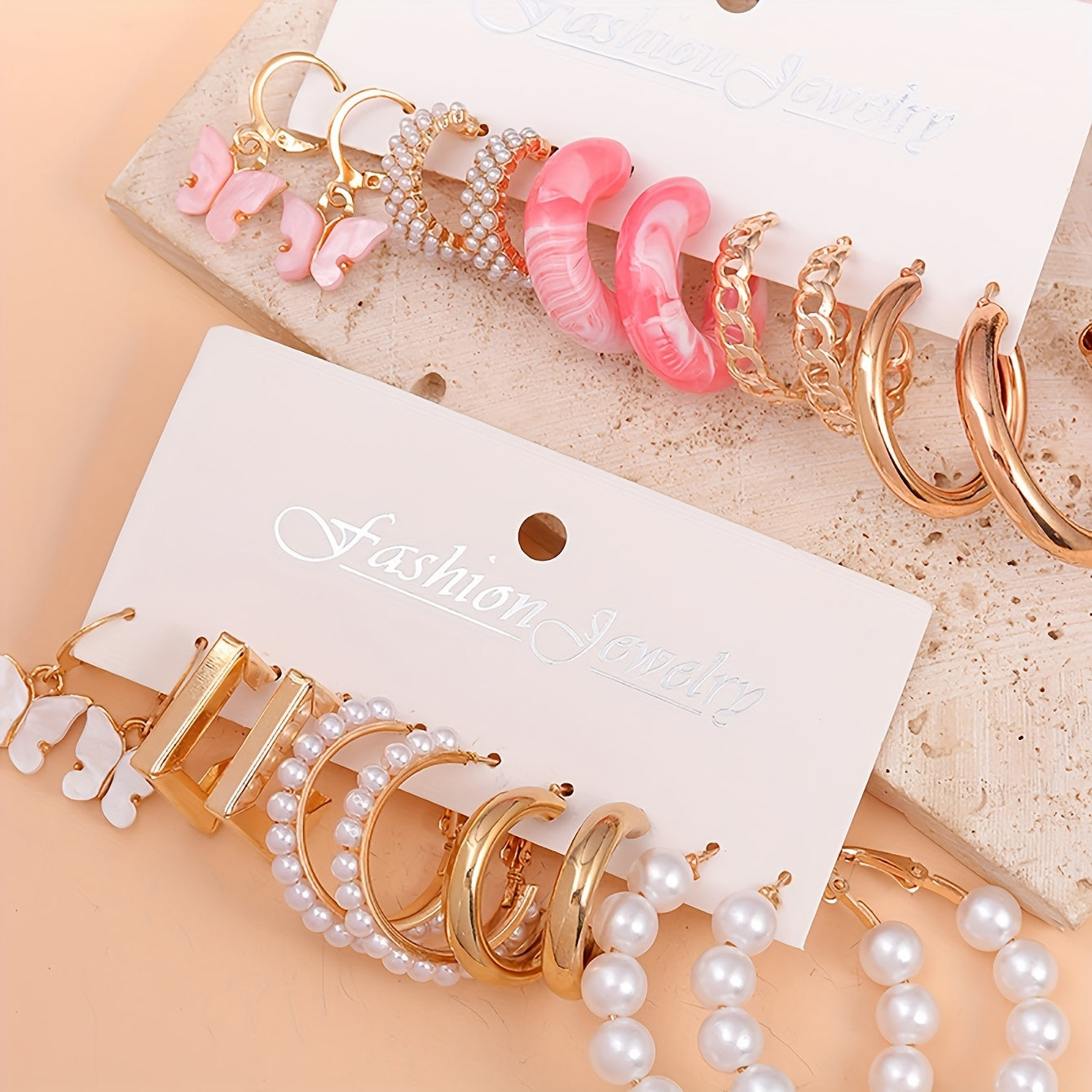 Lot de 10 Paires de Boucles d’Oreilles Femme – Papillon Animal Dopamine, Chic & Estival pour Fête et Quotidien