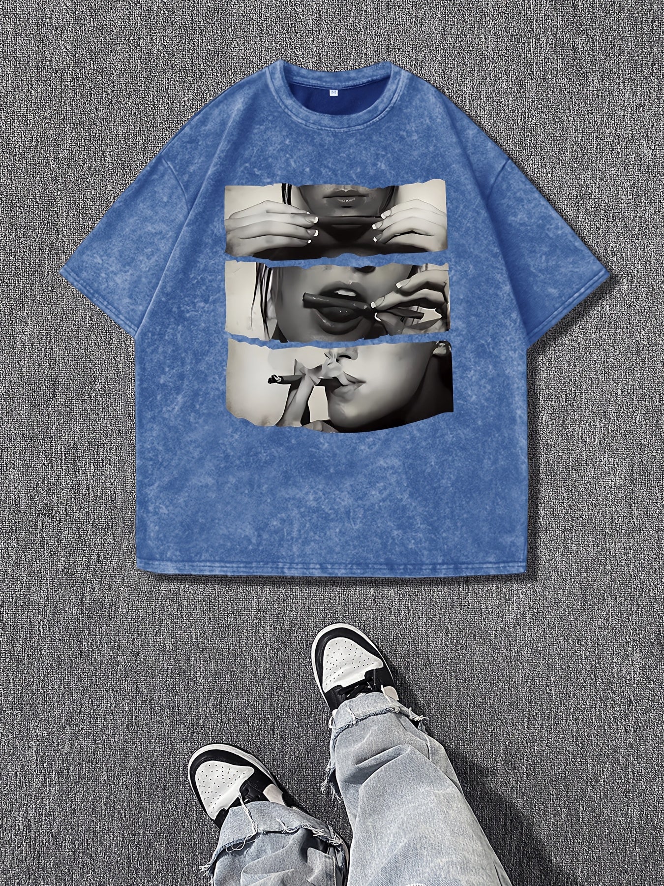 T-shirt Femme – Col Rond, Imprimé Dessin, Coupe Décontractée