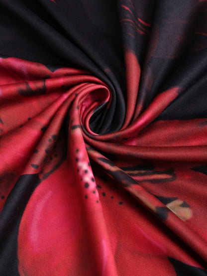 Robe sirène femme à imprimé floral