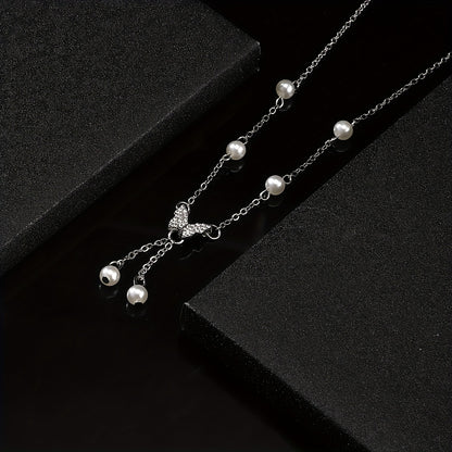 Collier Femme Papillon – Perles Artificielles, Look Chic et Raffiné