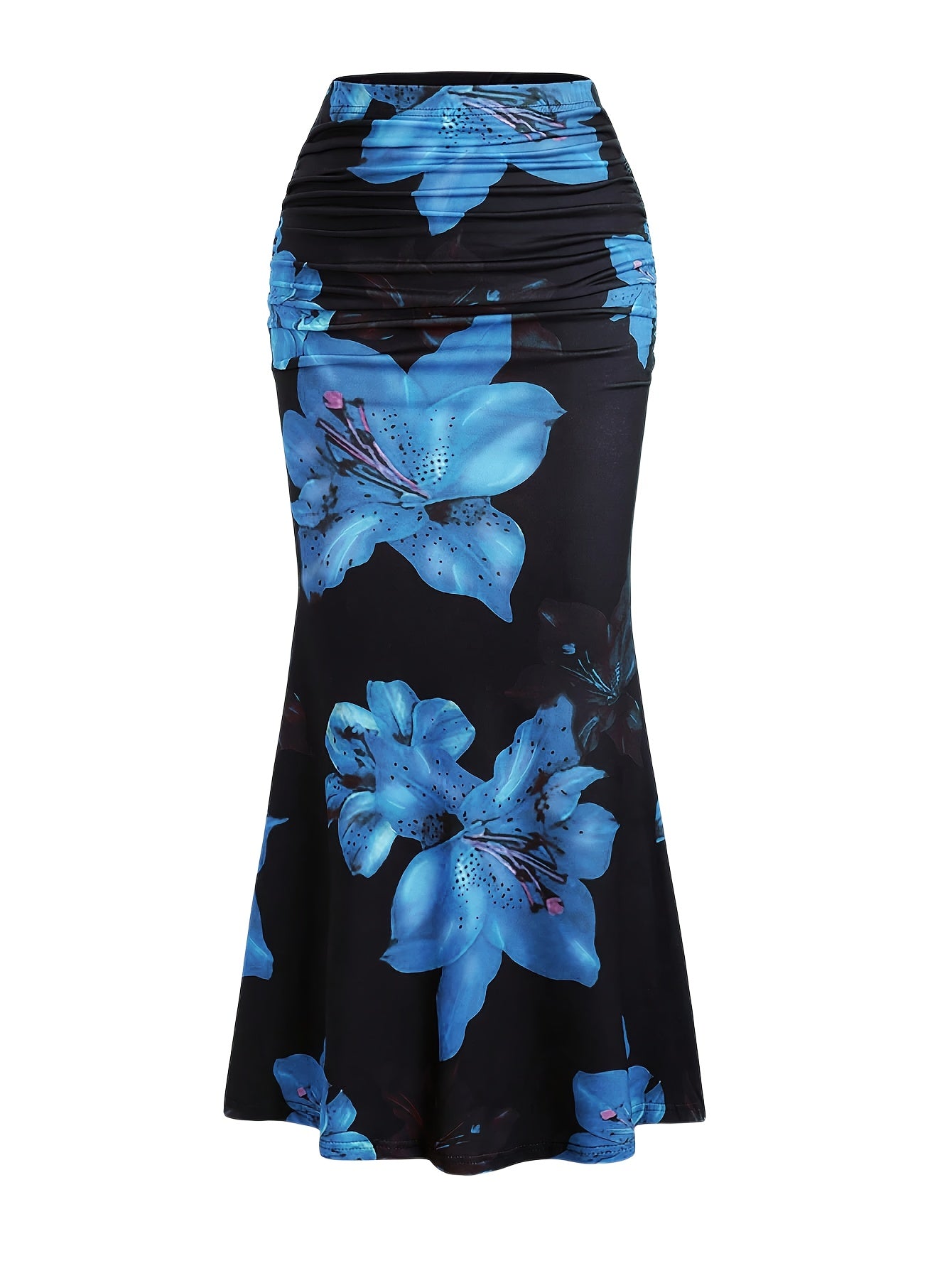 Robe sirène femme à imprimé floral