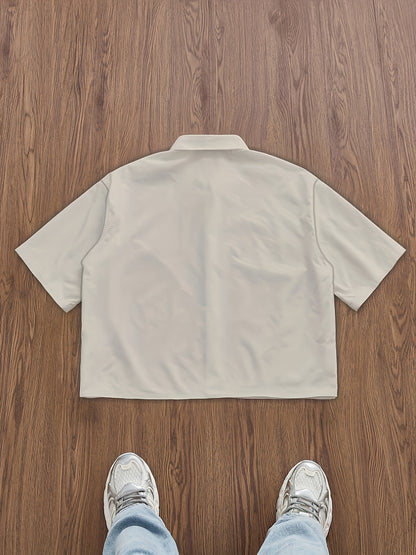 Chemise Homme à Manches Courtes – Design Inspiré de la Statue de David, Tendance et Élégante