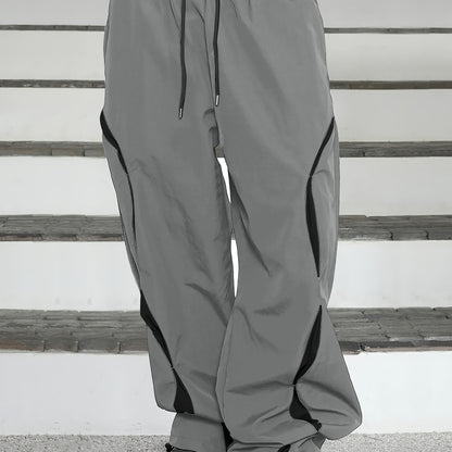 Pantalon Streetwear Homme Style Hip-Hop Américain– Coupe Large Droite