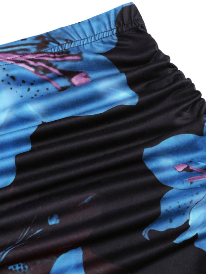 Robe sirène femme à imprimé floral