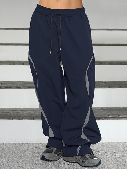 Pantalon Streetwear Homme Style Hip-Hop Américain– Coupe Large Droite