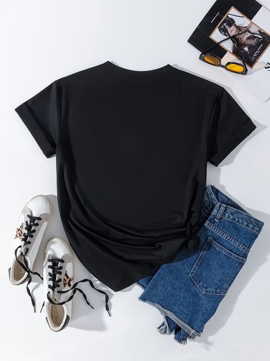 T-shirt Femme Casual – Portrait de Big Latto, Style Urbain et Décontracté