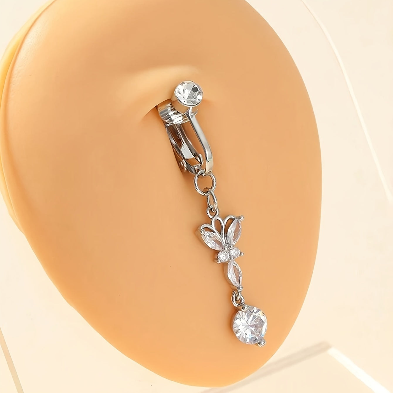 Anneau de Nombril Papillon Sans Perçage – Élégant et Séduisant pour Tous les Jours et les Fêtes