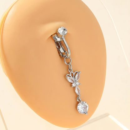 Anneau de Nombril Papillon Sans Perçage – Élégant et Séduisant pour Tous les Jours et les Fêtes