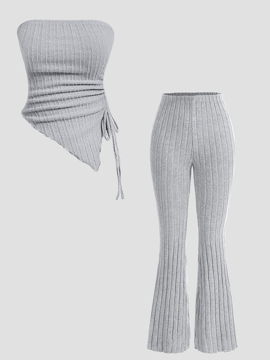 Ensemble femme bandeau & pantalon flare