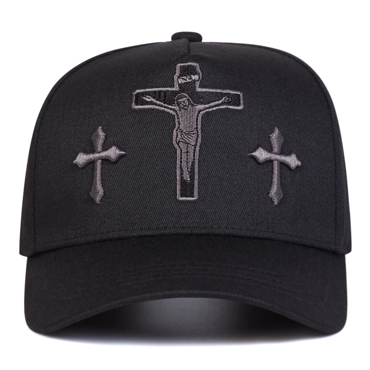 A Men'S Cross Five-Panel Baseball Cap, Adjustable And Stylish, Perfect for Outdoor Activities During Spring And Autumn, Including Travel, Beach Outings, And Parties