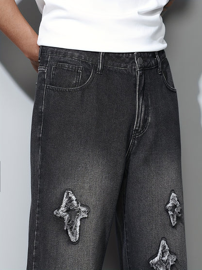 American High Street Fashion Street Men'S Loose Jeans Without Belt/Without Accessories