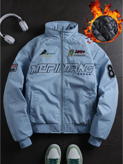 Veste streetwear au style rétro américain.