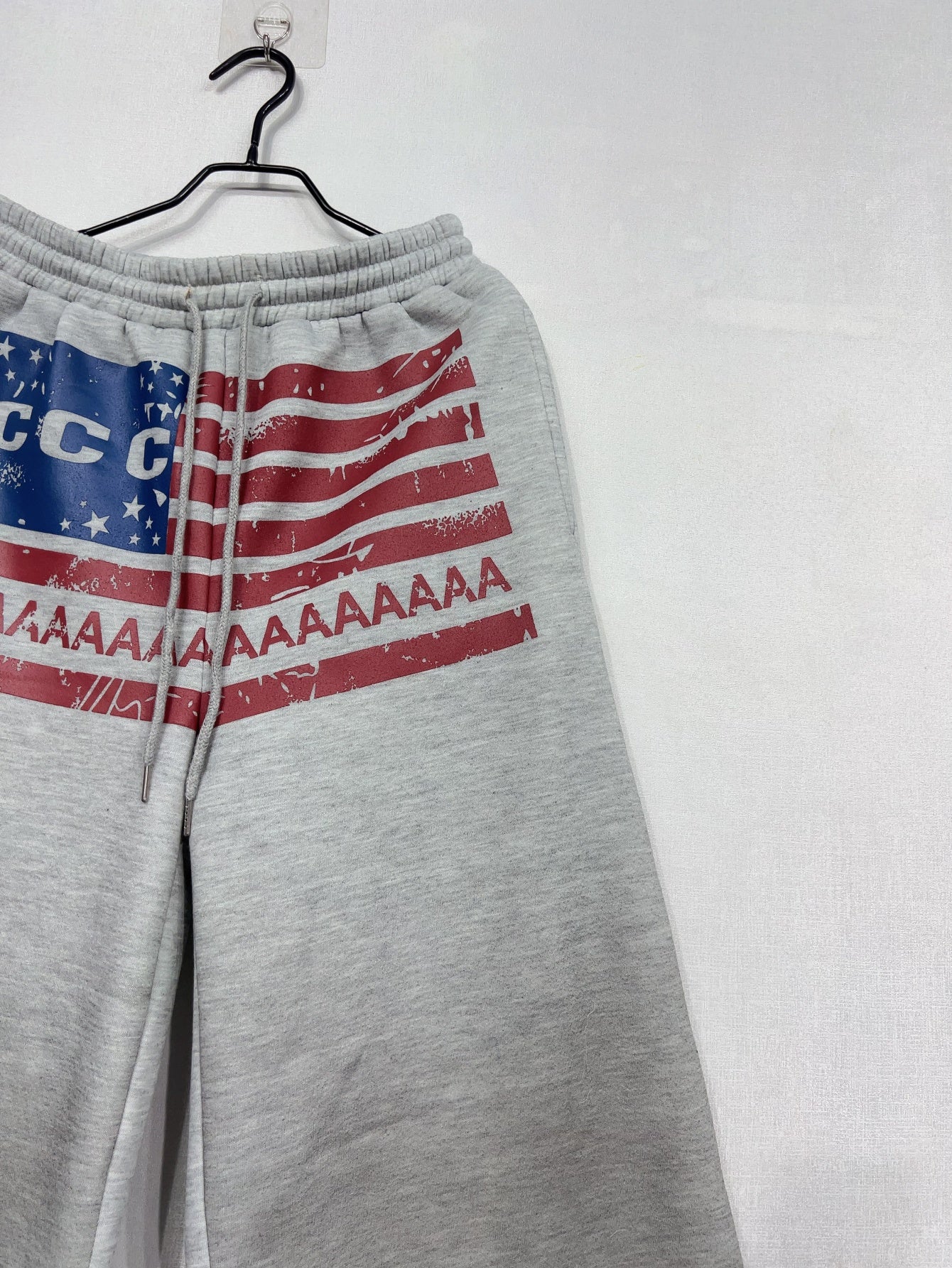 Pantalon Jogging Femme Y2K – Taille Élastique, Coupe Droite Large, Imprimé Lettres