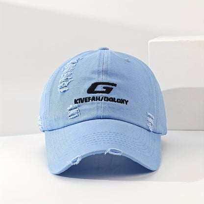 Casquette Homme Streetwear Lettre Déchirée – Style Urbain et Tendance