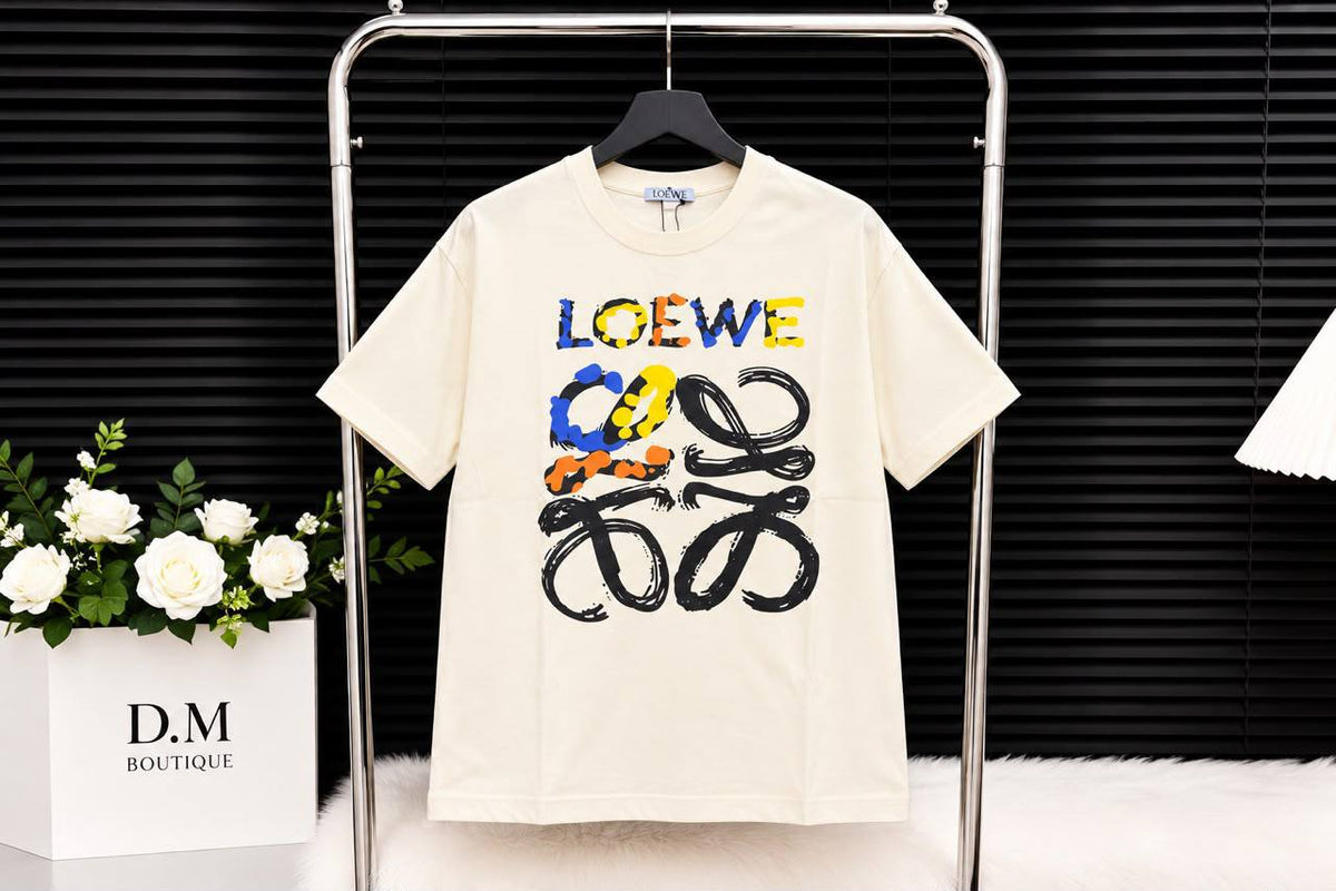 T-shirt oversize imprimé effet peinture