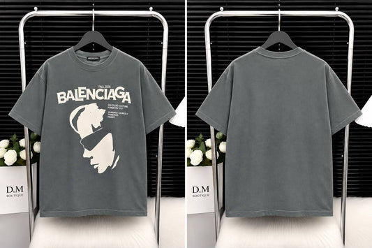 T-shirt oversize imprimé portrait